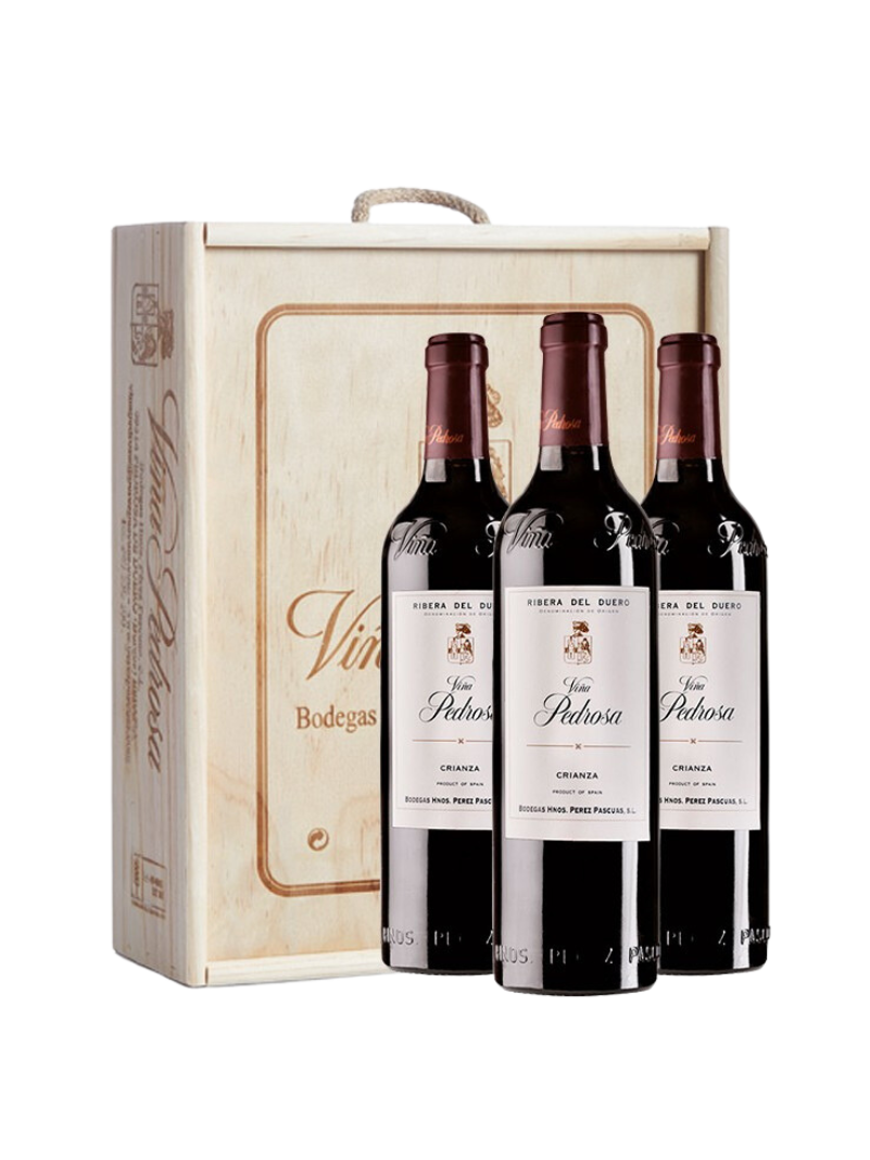 Estuche Triple Viña Pedrosa Crianza 2022